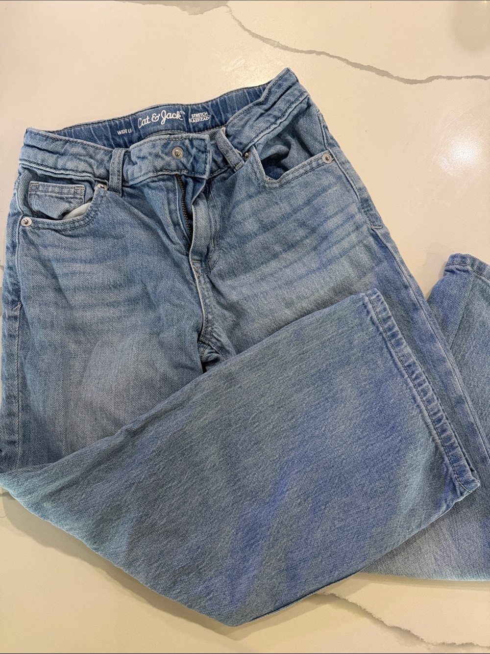 Cat & Jack Light Wash Blue Kids Denim Jeans